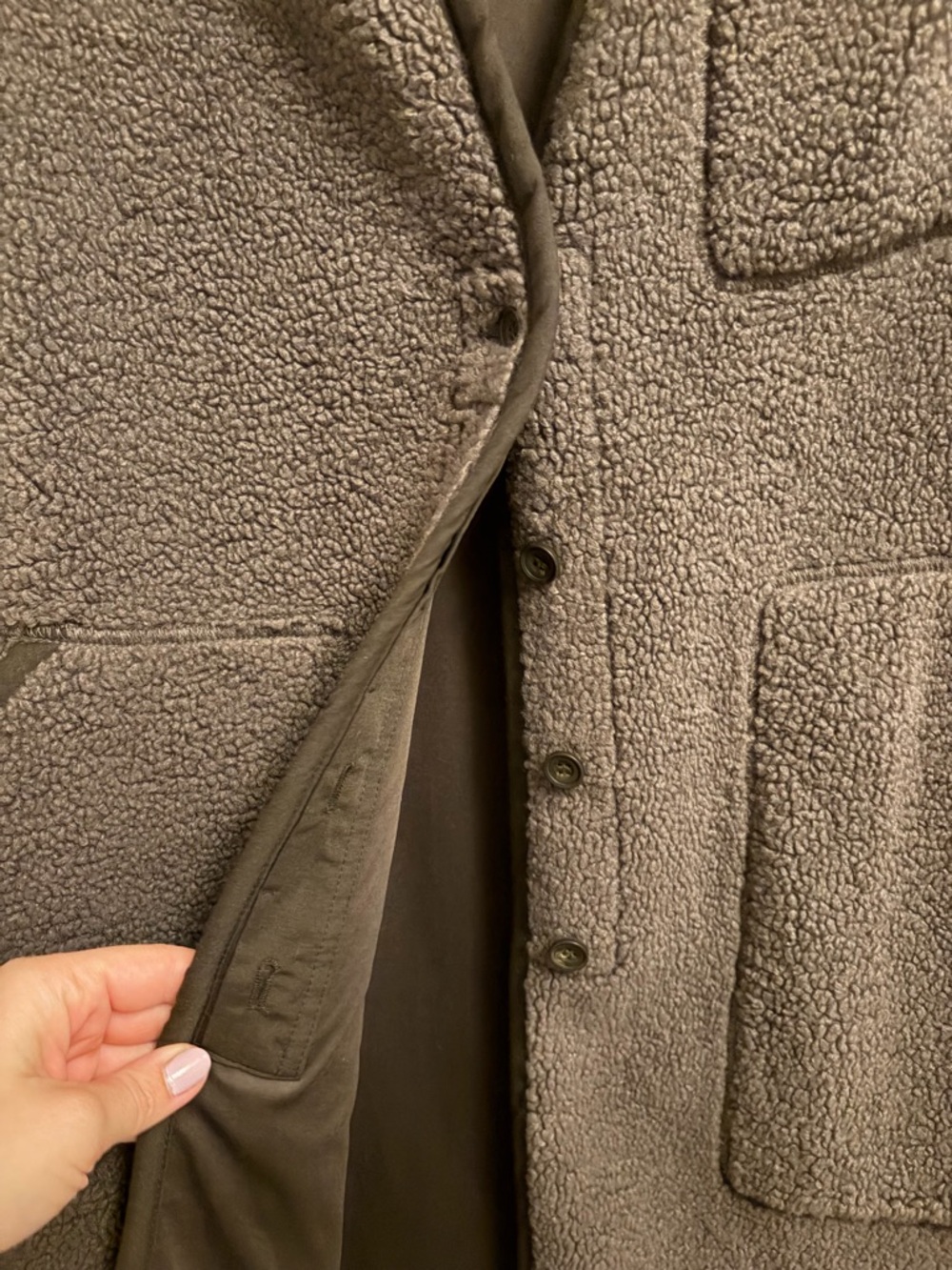 Long Faux Fur Sleeveless Vest in Dark Brown - Picture 5 of 8